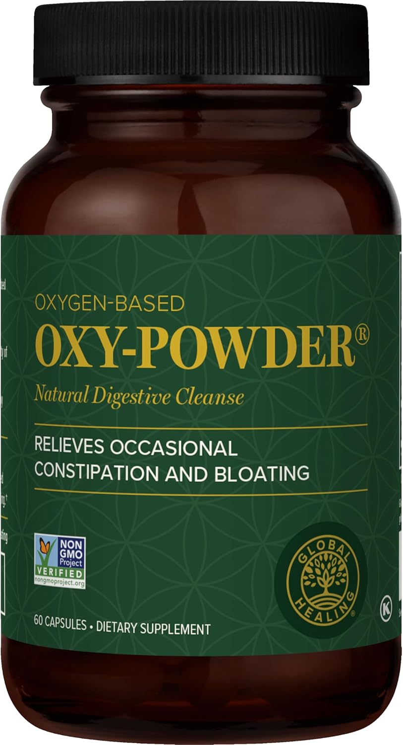 Global Healing Oxy-Powder Colon Cleanse, Constipation Relief for Women  Men, Magnesium Oxide Colon Cleanser  Detox for Weight Loss, Gut Cleanse Detox for Women and Men