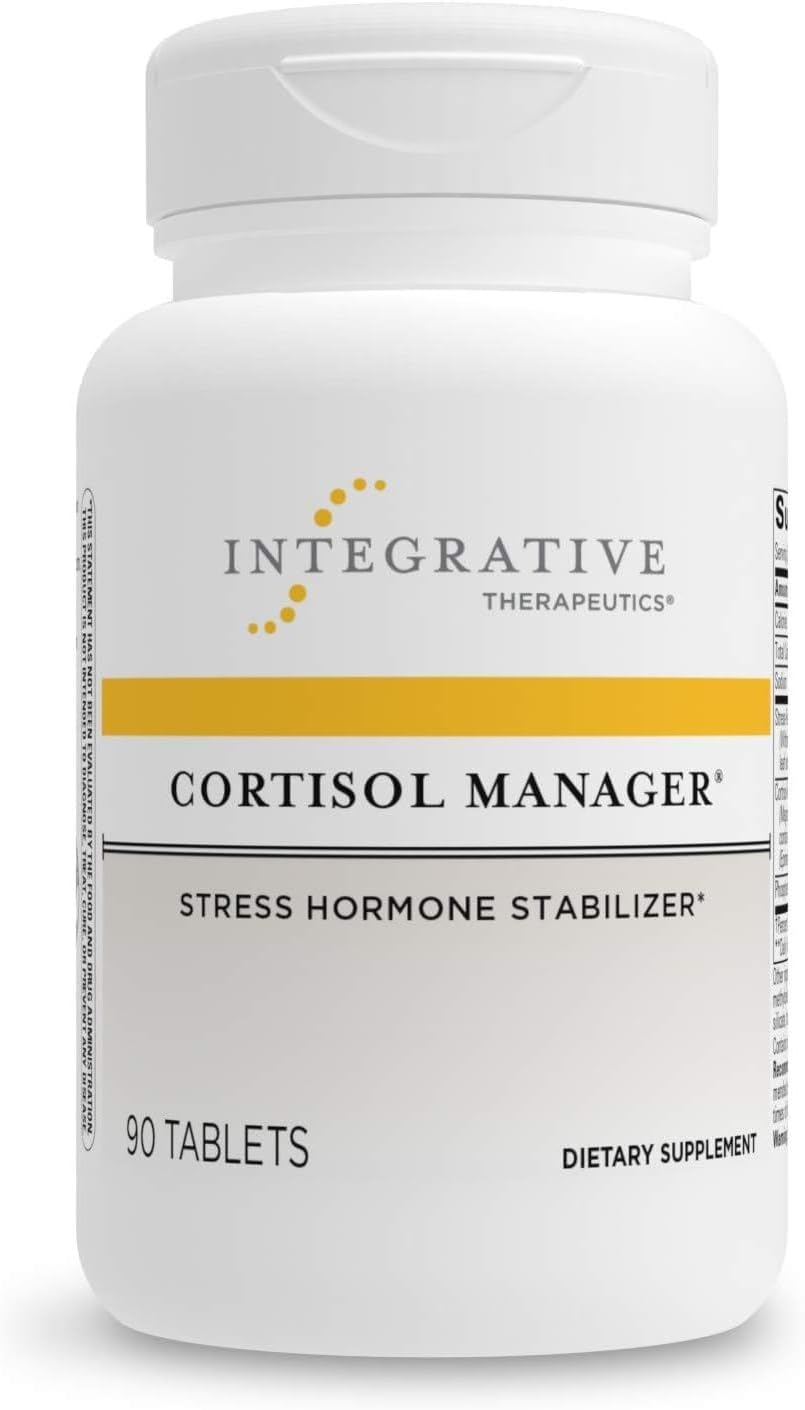 Integrative Therapeutics - Cortisol Manager - Supplement with Ashwagandha and L-Theanine - Supports Relaxation  Calm* - 30 Tablets