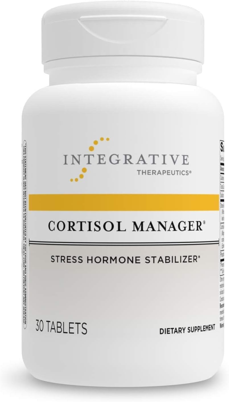 Integrative Therapeutics - Cortisol Manager - Supplement with Ashwagandha and L-Theanine - Supports Relaxation  Calm* - 30 Tablets