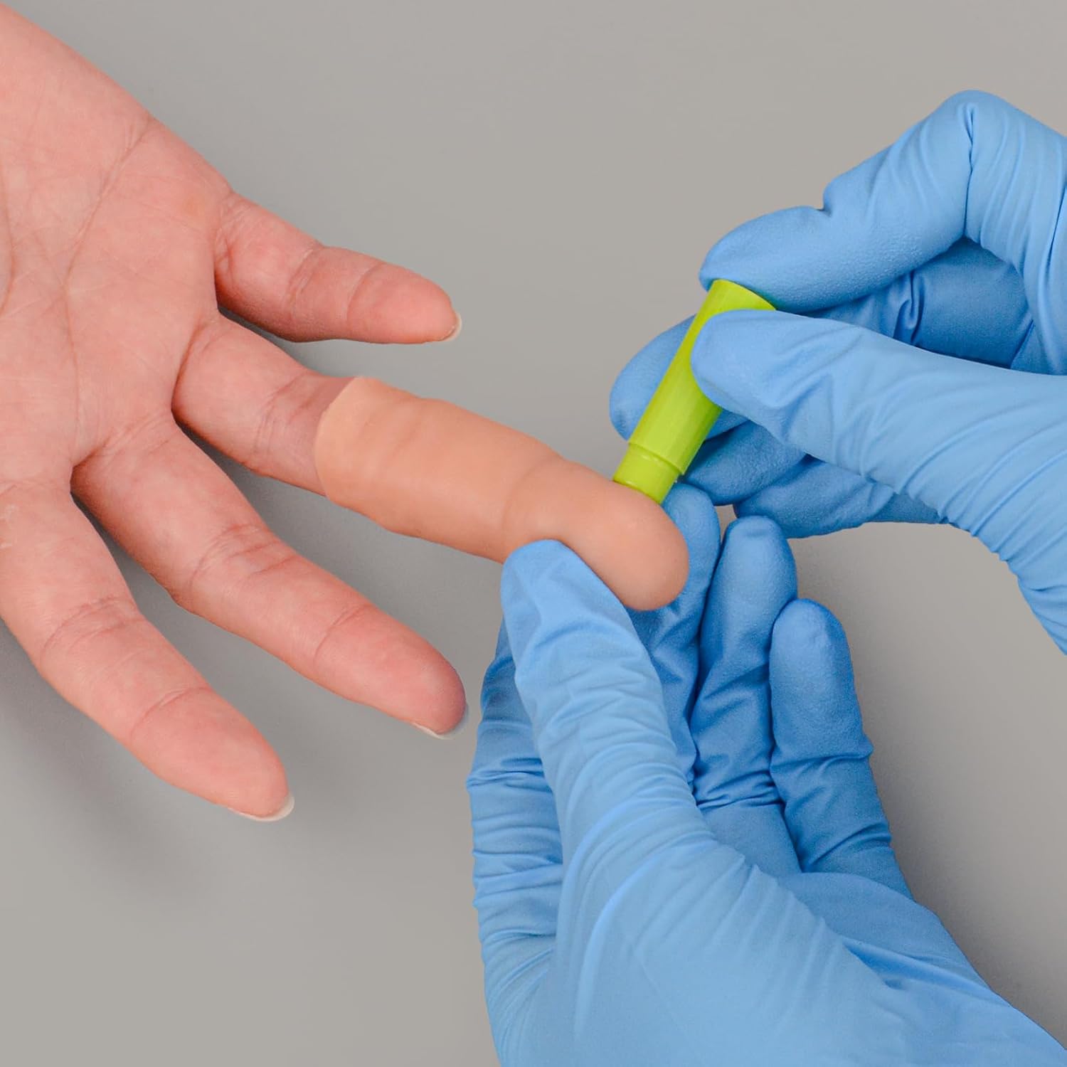 Blood Glucose Test Trainer, Simulated Finger Peripheral Blood Collection Practice