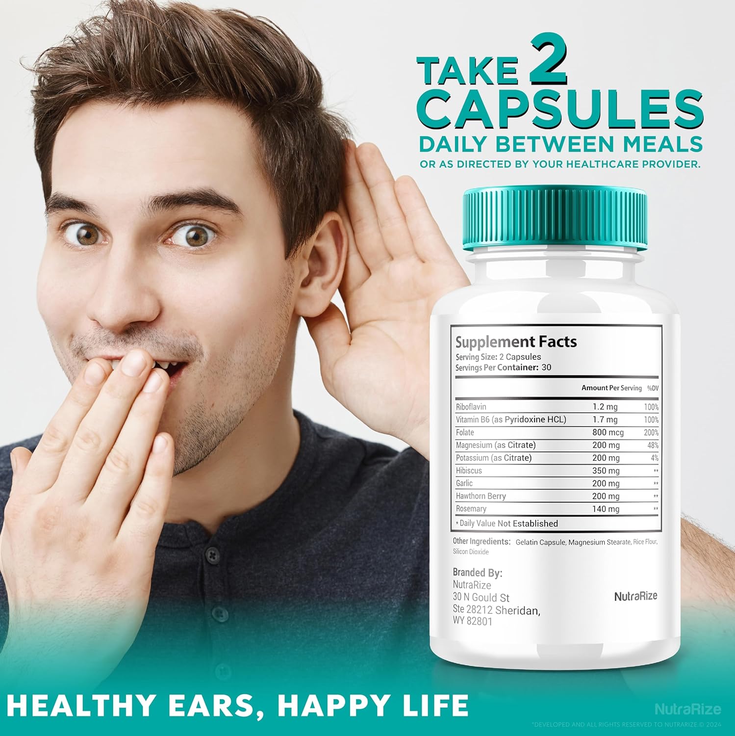 ClearTone Tinnitus, Clear Tone Pills for Hearing, ClearTone Pills Supplement for Overall Ear Health, Official Auditory Support Capsules, ClearTones Review (60 Capsules)