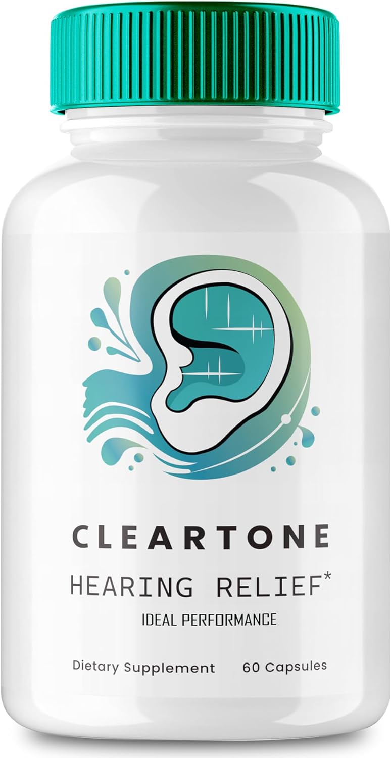 Cleartone Tinnitus Relief for Ringing Ears Capsules, Cleartone Ear Pills Supplement, Clear Tone Tinnitus Treatment, Calming Ear Ringing Relief - Maximum Strength, Cleartone Reviews (60 Capsules)