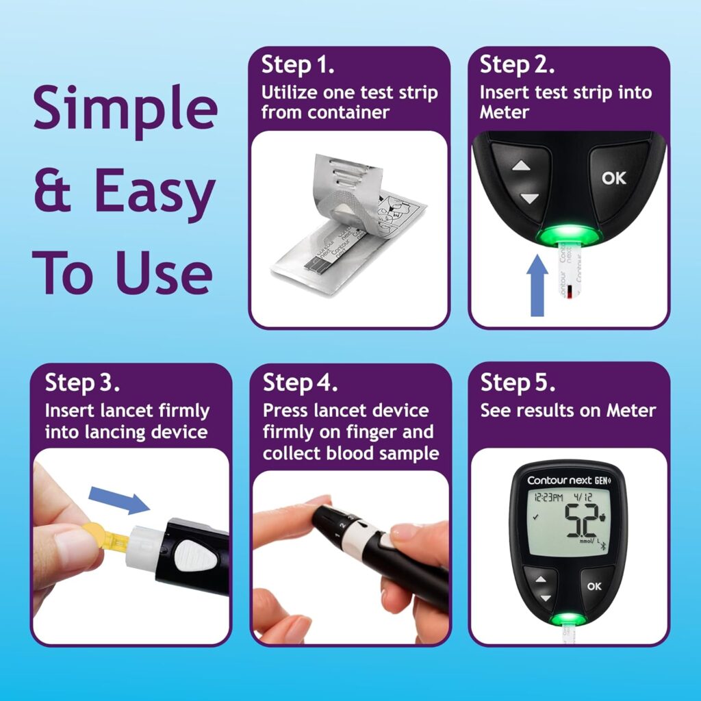 CONTOUR NEXT Blood Glucose Test Strips for Diabetes, 70 Count + 35 Count (105 Total Strips)