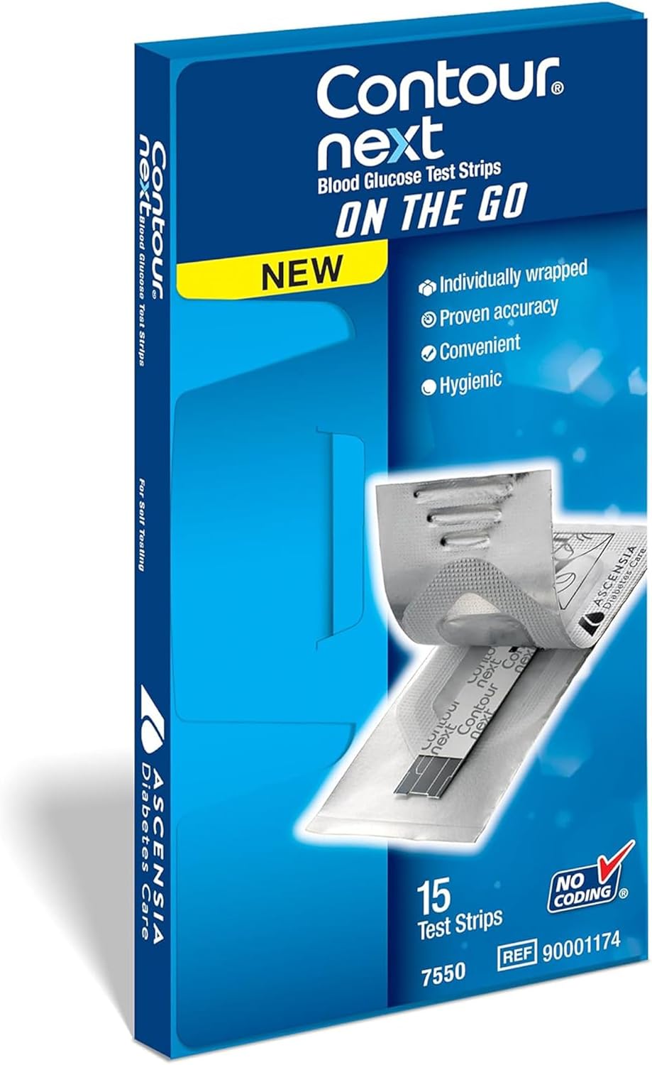 CONTOUR NEXT Blood Glucose Test Strips for Diabetes, 70 Count + 35 Count (105 Total Strips)