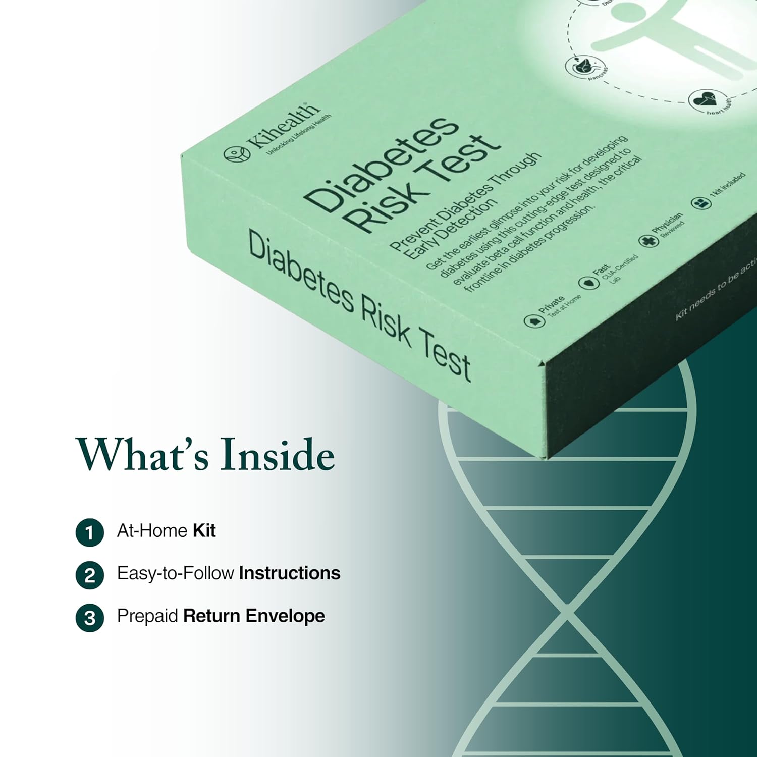 – Diabetes Risk Test – at-Home Test for Early Detection Insights and Glucose Regulation – at-Home Kit