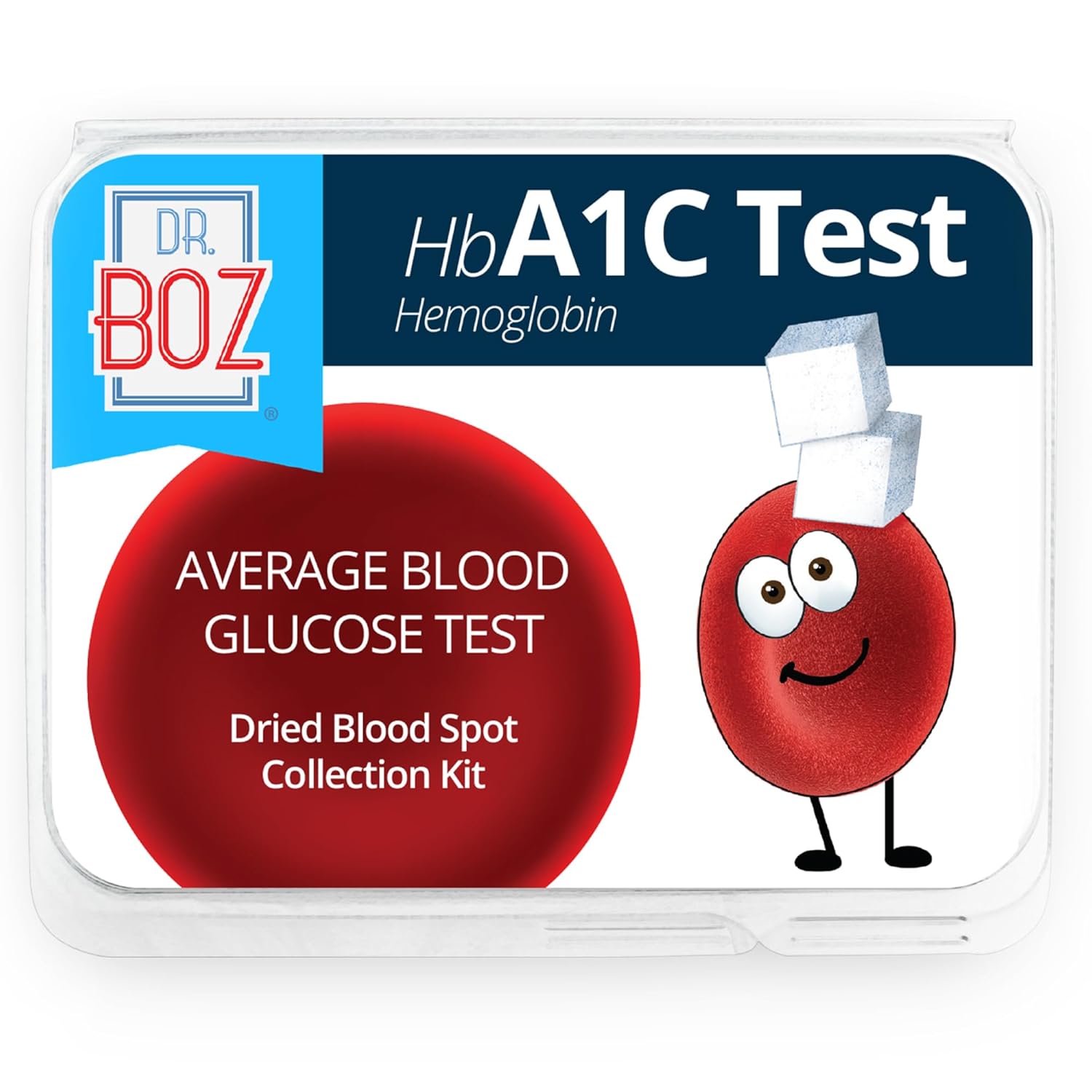 Dr. Boz - Hemoglobin A1C Home Test Kit - Blood Collection Kit with Lab Results - Blood Sugar  hbA1c Levels - Lancets, Bandages, Alcohol Wipe, Envelope - Made in the USA - Diabetes Care  Self Care