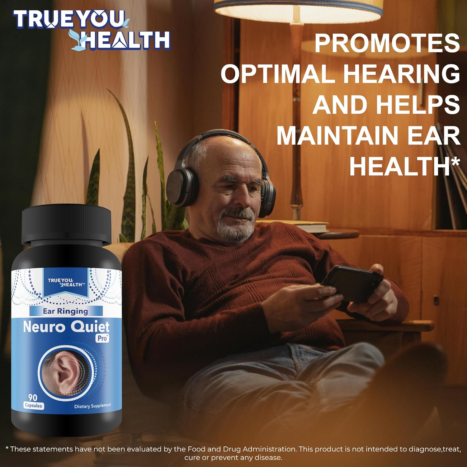 Ear Ringing Neuro Quiet Pro - Improved Formula - Our Best Hearing Improvement Supplement - Tinnitus Relief for Ringing Ears - Stop Ear Ringing Remedy - Ear Health Supplements Clear Tinnitus Ear Pills