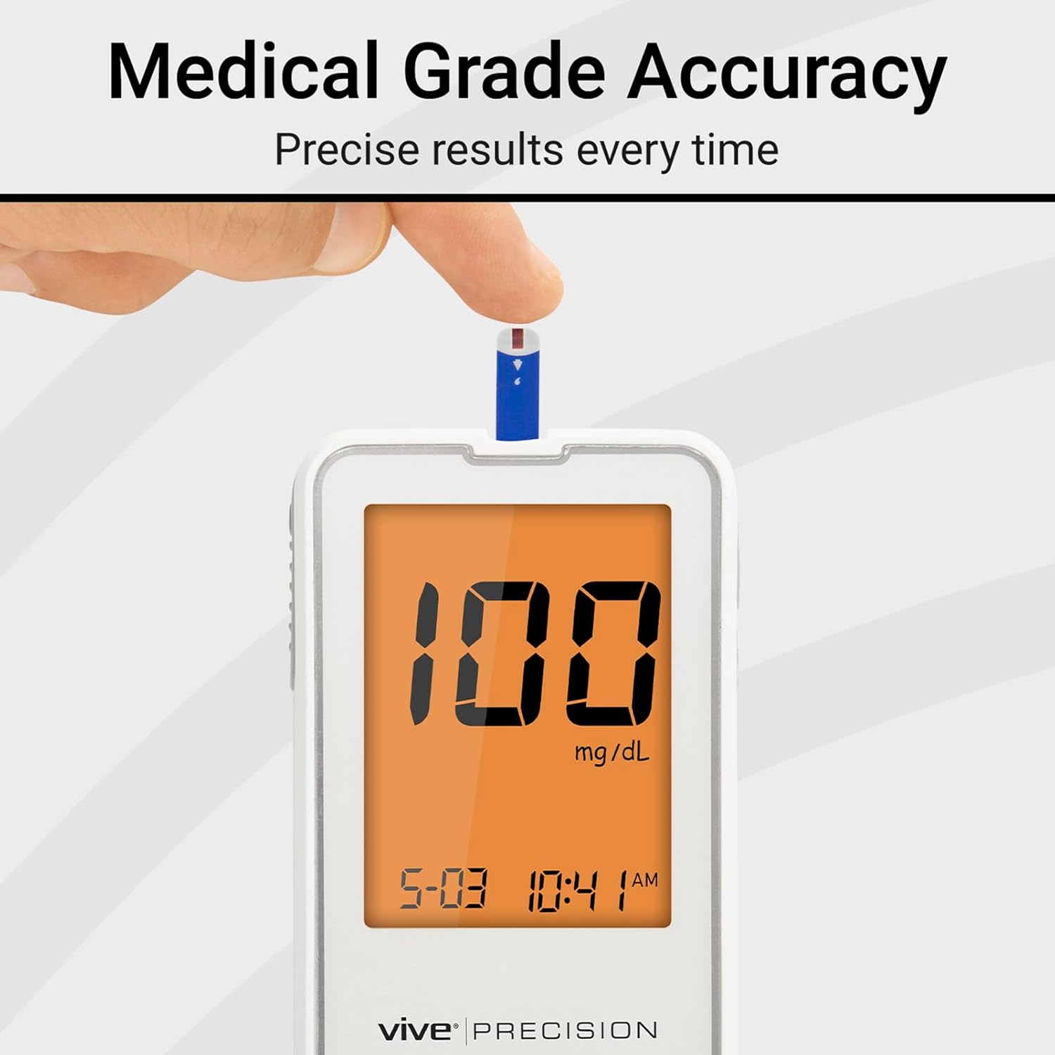 Glucose Monitor Kit - Blood Sugar Testing, Monitoring System w/Test Strips  Lancets - Diabetes Testing Kit - Glucometer, Sugar Level Monitoring Device - Finger Pricker for Home Use