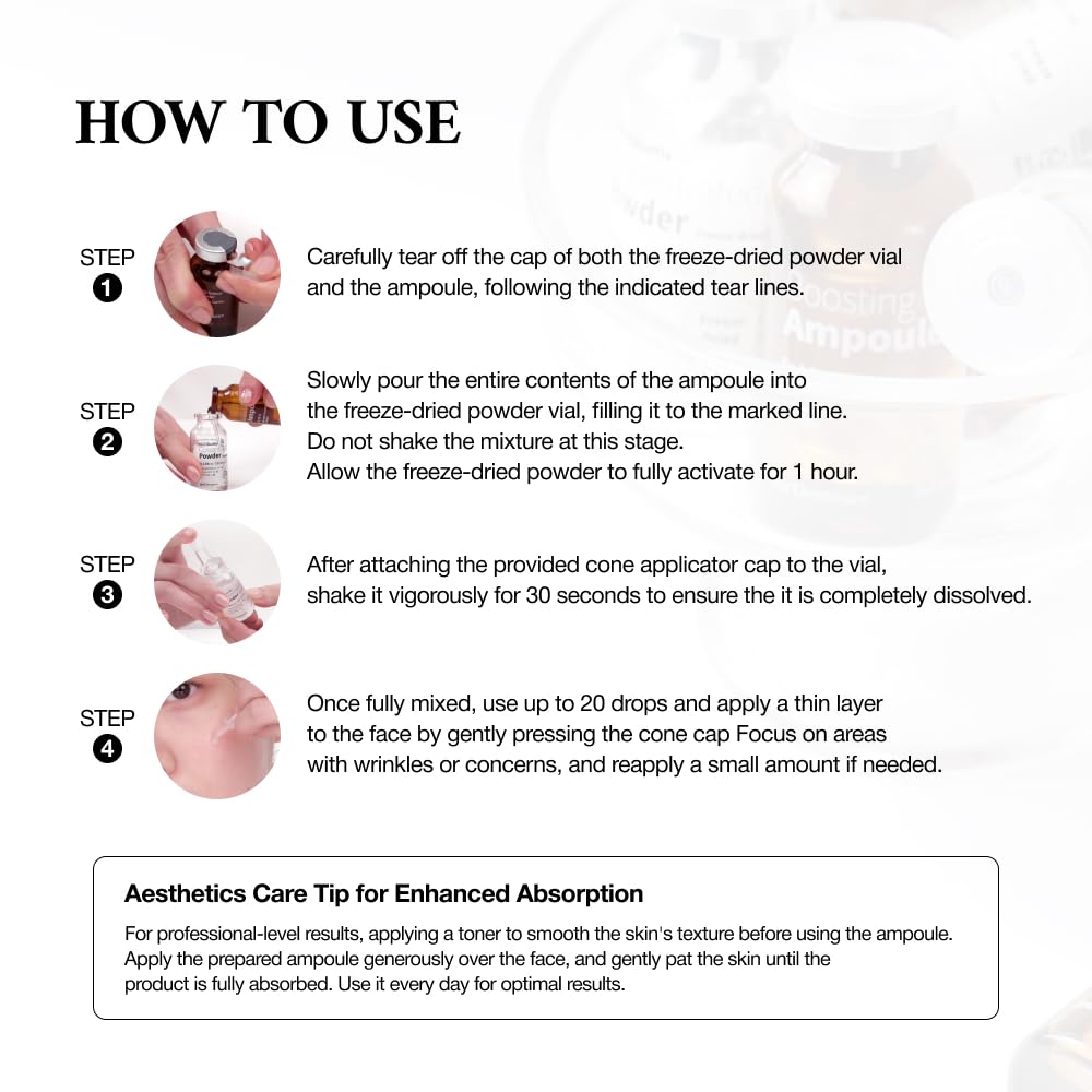 JEUDEMEURE Dermishuttle Face Lifting Kit – Collagen, Peptide, Hyaluronic Acid Serum, Korean Serum for Anti-Aging, Microneedling, Skin-Firming, Brightening, Hydrating for Face (without microneedle)