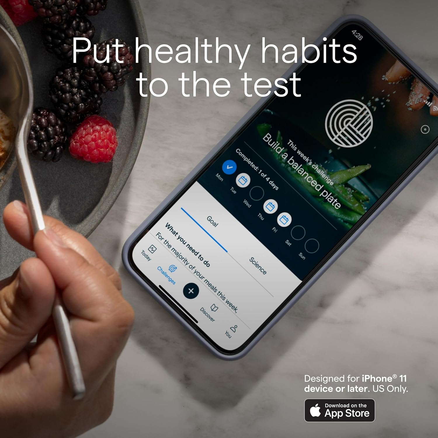 Lingo Continuous Glucose Monitor (CGM)  App. Made by Abbott. Know The Impact of What You eat. 1 Lingo biosensor Lasts up to 14 Days*. Designed for iPhone 11 Device or Later. US Only. (Pack of 2)