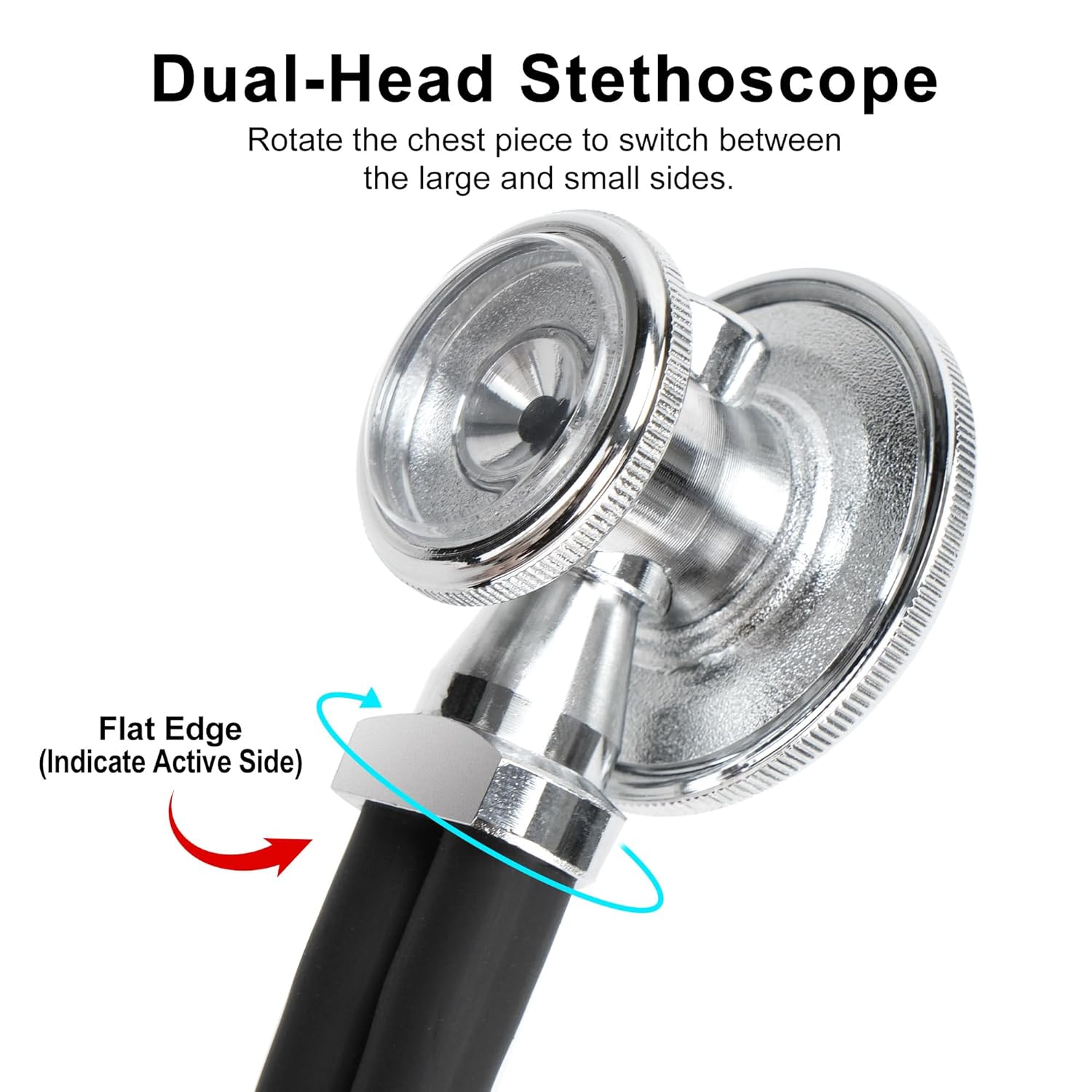 LotFancy Aneroid Sphygmomanometer Stethoscope Kit, 5-in-1, Manual Blood Pressure bp Cuff, for Infant, Child Pediatric, Adult, Large Adult, Thigh Cuffs, Portable Carrying Case Included