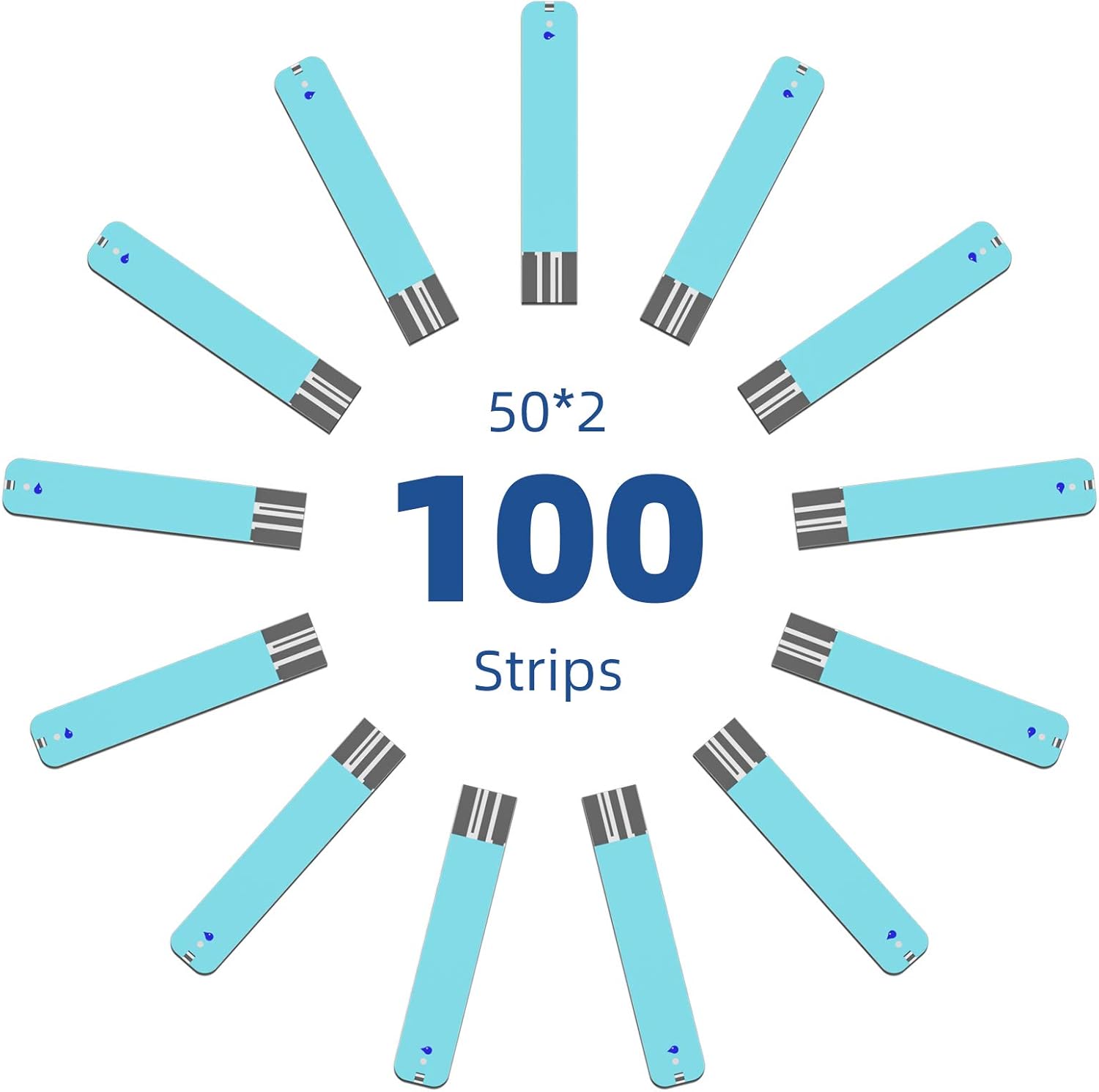 Metene TD-4116, 200 Count Test Strips for Diabetes, Use with metene TD-4116 Blood Glucose Monitor Only