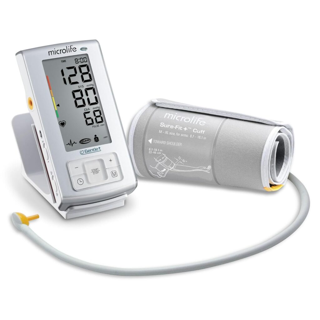 Microlife Series 500 Automatic Upper Arm Blood Pressure Monitor, Wide-Range Cuff Fits Most Adult Arms up to 16.5 in/Large, (Stores Up to 198 Readings for Two Users), Free Smart Tracking Software