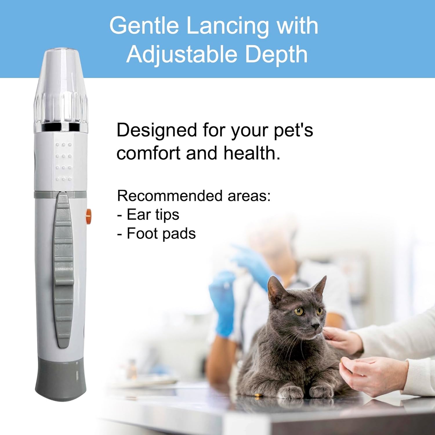 OHC GluNEO Pet Blood Glucose Monitoring System for Cats and Dogs – Accurate  Easy Testing Complete Set – Includes Wireless Meter, Lancing Device, 25 Test Strips, 25 Lancets, Soft Case