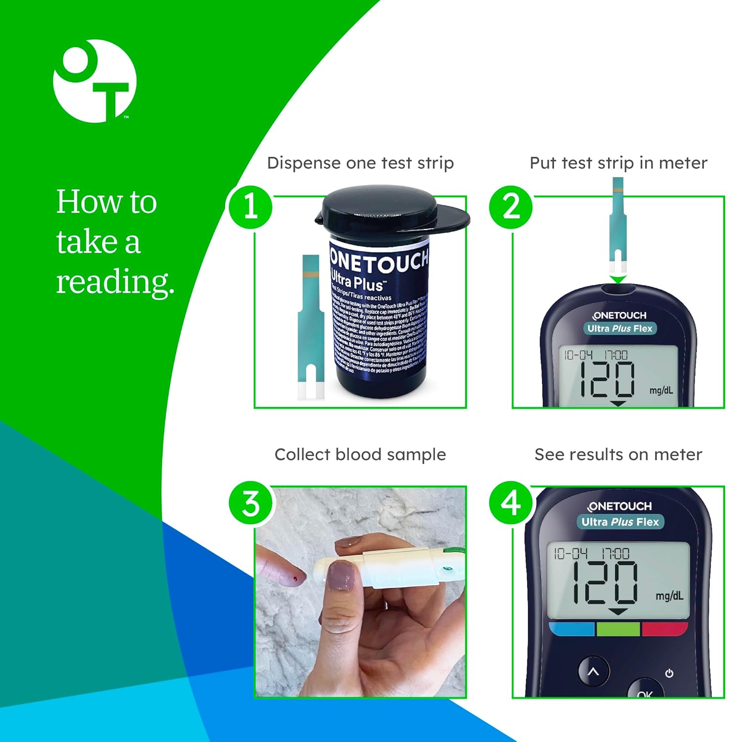 OneTouch Ultra Plus Diabetic Test Strips - 90 ct (Only Works with OneTouch Ultra Plus Flex Blood Sugar Meter)