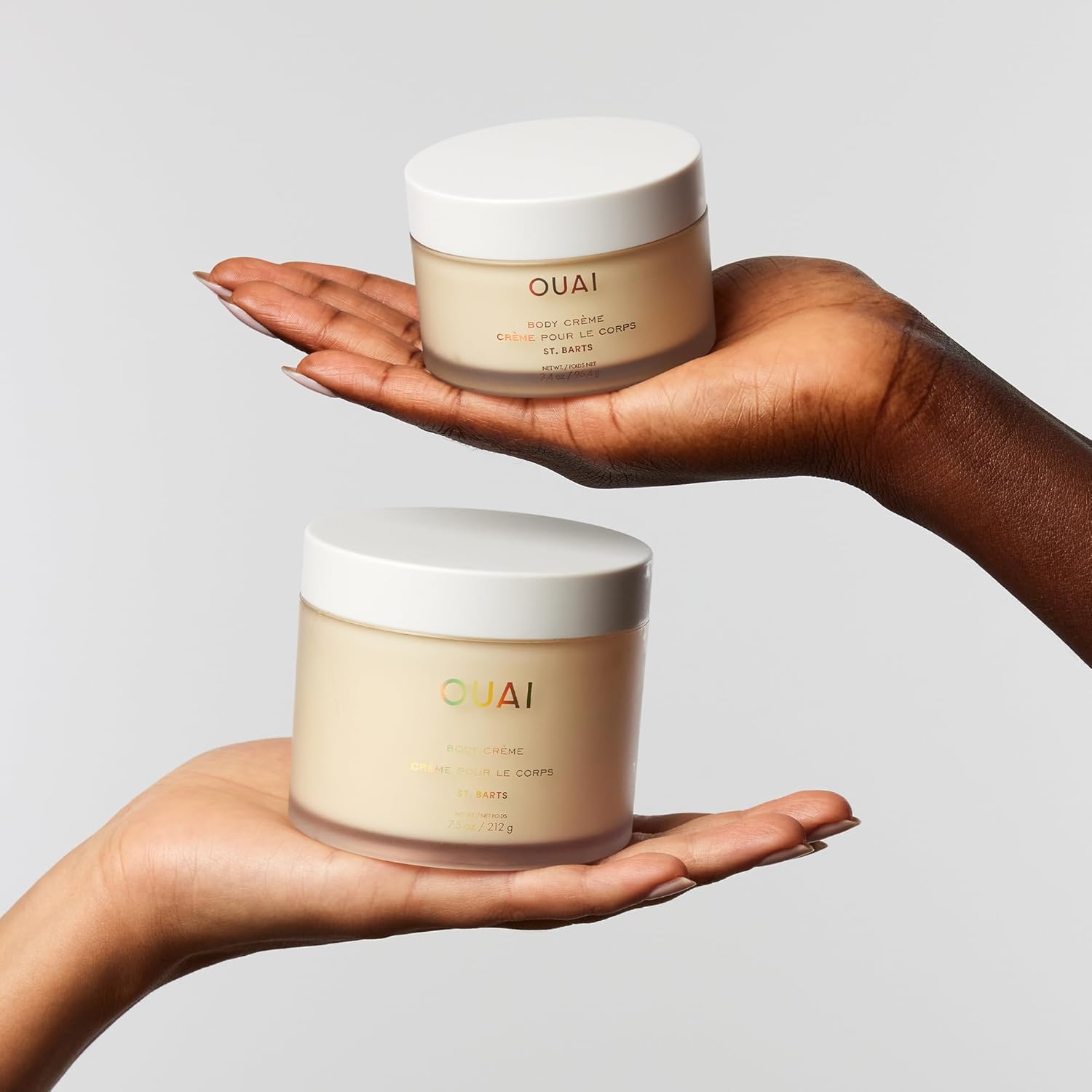 OUAI Body Cream, St. Barts - Hydrating Whipped Body Cream with Cupuaçu Butter, Coconut Oil and Squalane - Softens Skin and Delivers Healthy-Looking Glow - Sulfate-Free Skin Care (7.5 Oz)