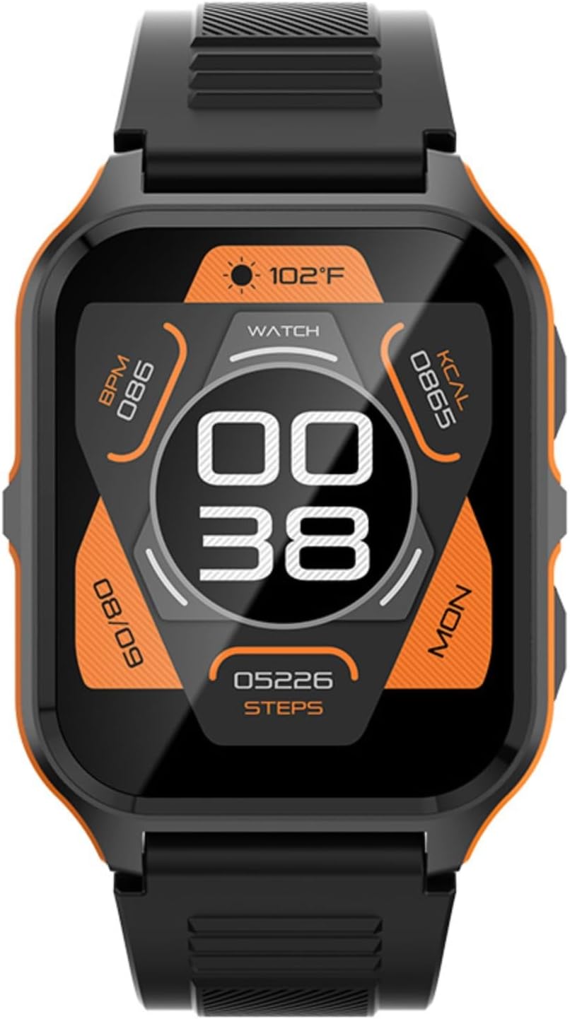 P73 Waterproof Sports Smartwatch: 3-in-1 Heart Rate Monitor, Step Tracker  Blood Pressure Monitor with Instant Info Push Notifications (Pink)