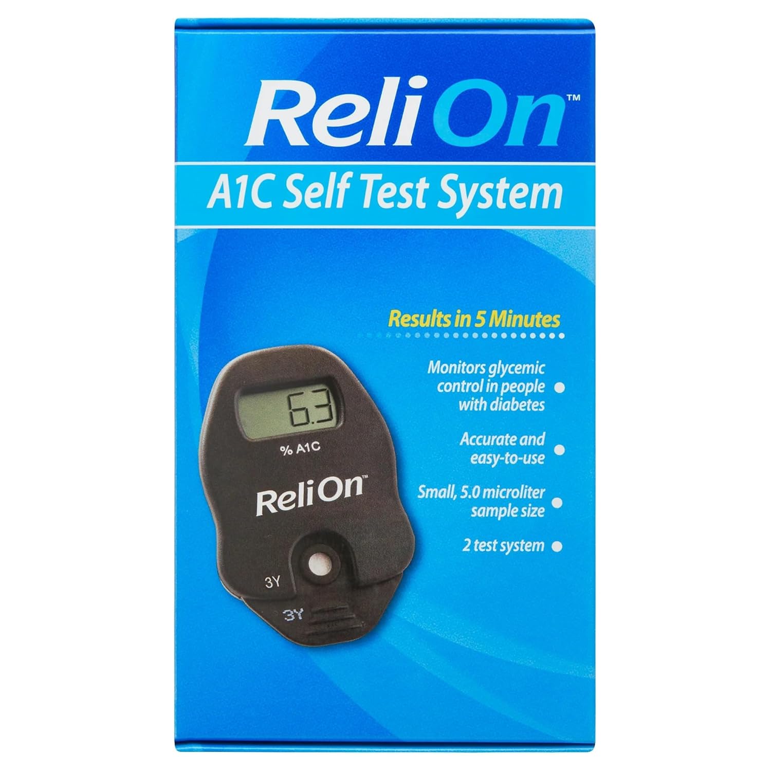 ReliOn FastA1C At-Home Diabetes Test A1C System
