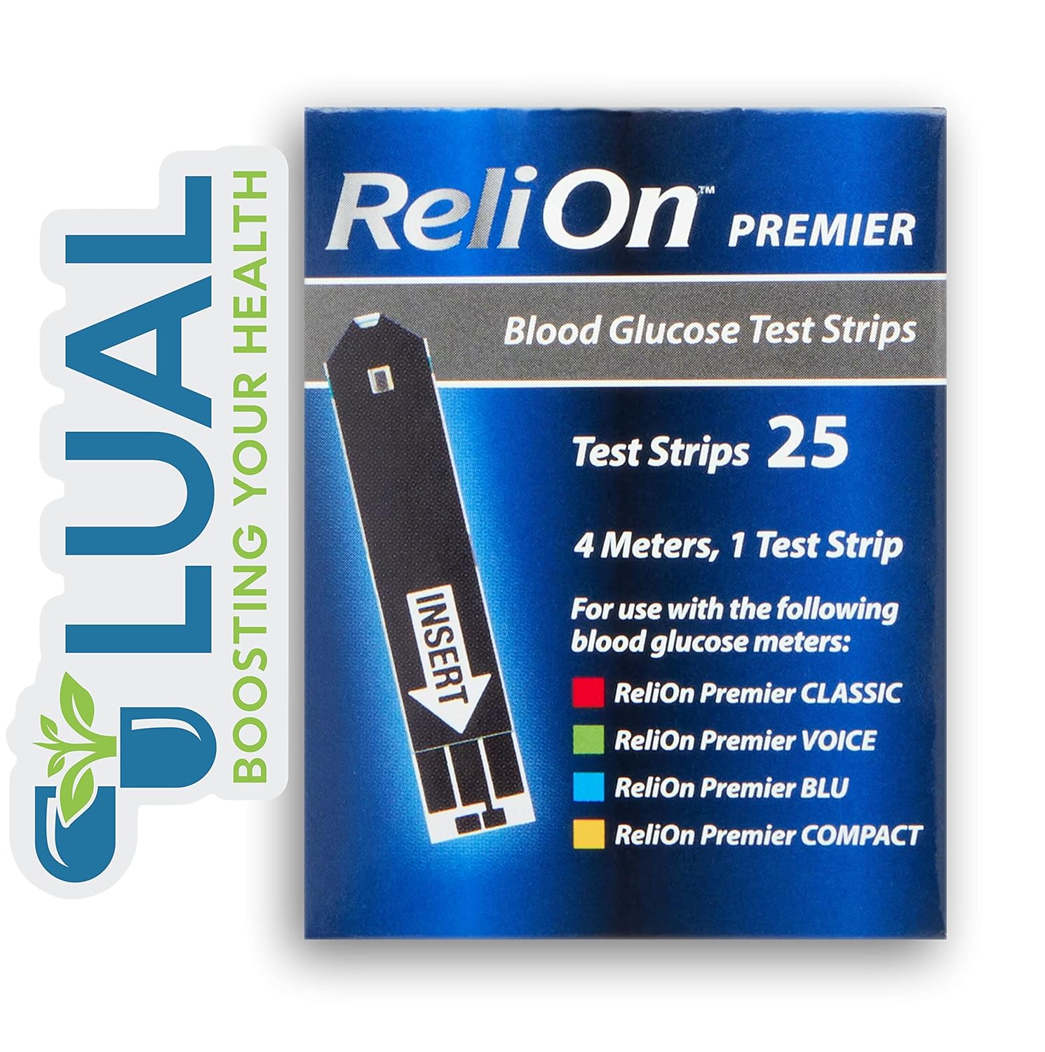 ReliOn Premier Glucose Monitor Starter Kit with Strips, Lancets  Lancing. Full Diabetes Testing Bundle with Lualls 45 Diabetes Decoded