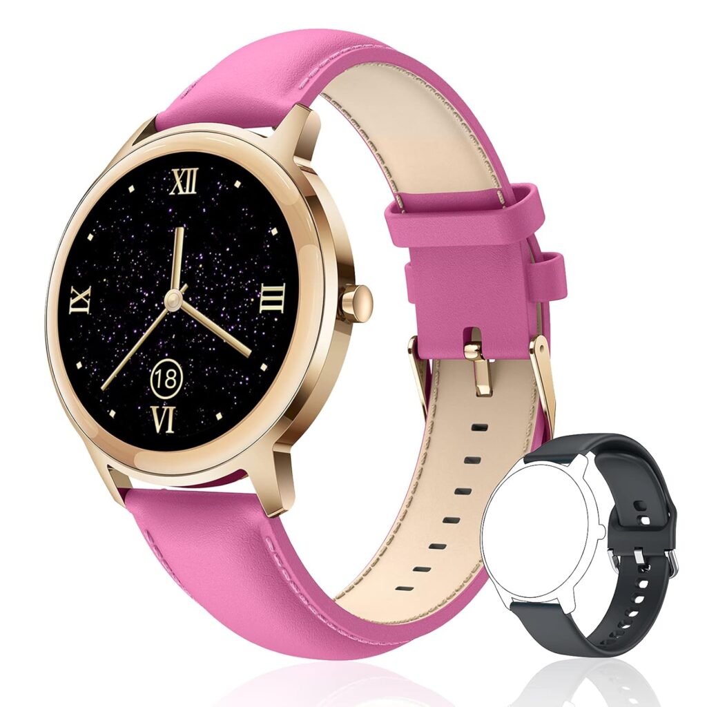 Smart Watch for Women Fitness Tracker: Smartwatch for Android  IOS Phone with Waterproof IP68 Pedometer Heart Rate Blood Oxygen Monitor Activity Wrist band Bluetooth Sport Bracelet (rose red)