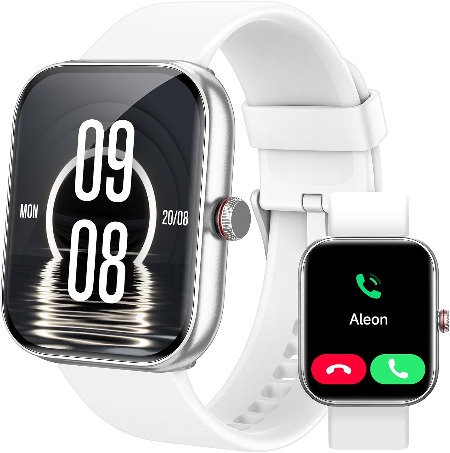 Smart Watch for Women Men, Smartwatch for iPhone  Android Bluetooth (Answer/Call) Built-in Alexa, 1.91 HD Fitness Tracker with 105+ Sport Modes, IP68 Waterproof, Sleep/Heart Rate/SpO2/Stress Monitor
