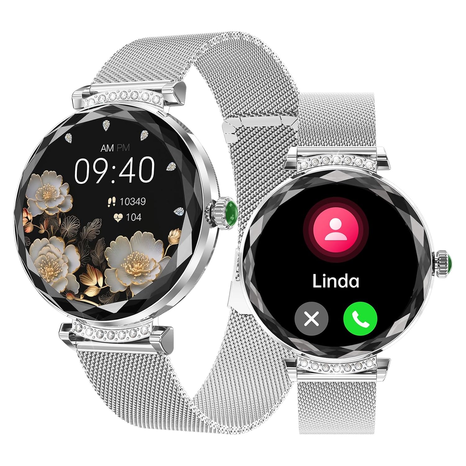 Womens Smart Watch Bluetooth Calling,with 1.45 HD Touch Screen, Fitness Tracker, Heart Rate  Blood Pressure Monitor, Sleep Tracker, Activity Tracker, Sports Watch for iPhone  Android Phones